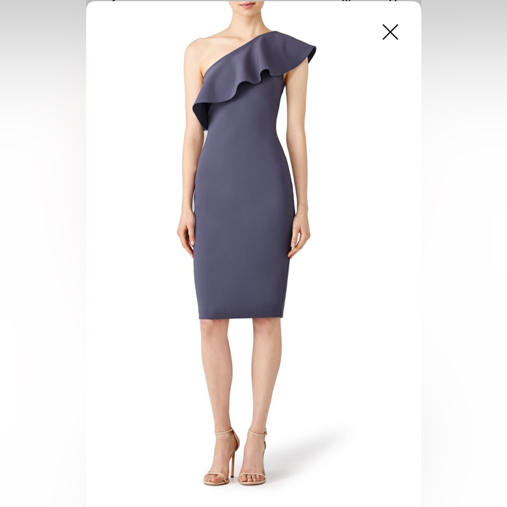 Likely Slate Blue Wilshire One-Shoulder Dress